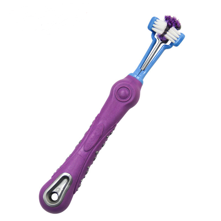 Three Sided Pet Toothbrush - QZ Pets