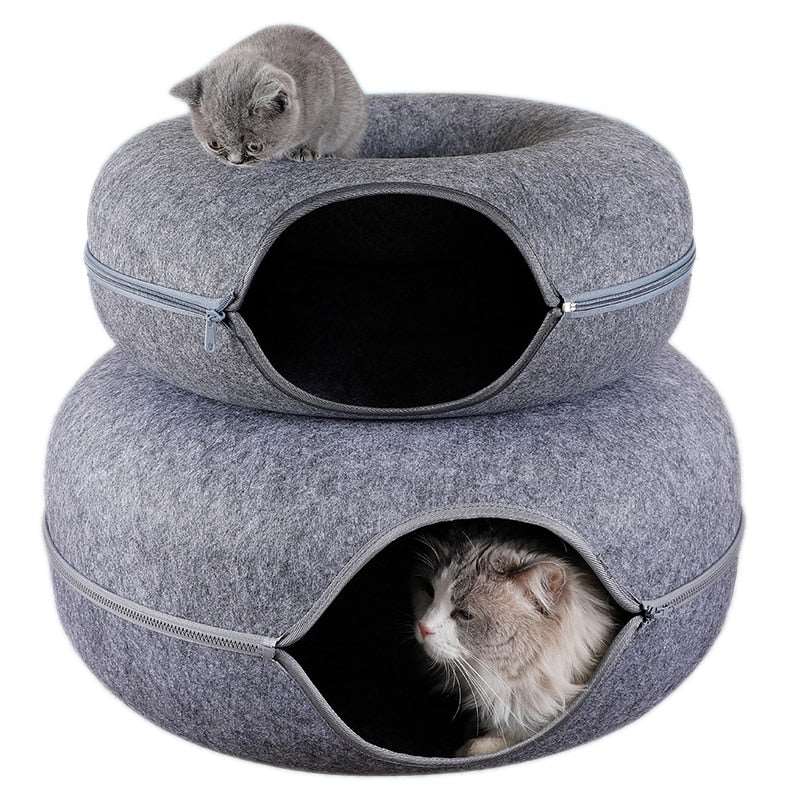Donut Shaped Cat Bed - QZ Pets