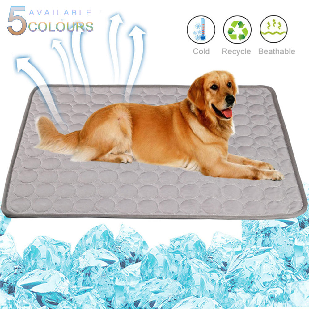 Pet Portable Ice Silk Cooling Pad - QZ Pets