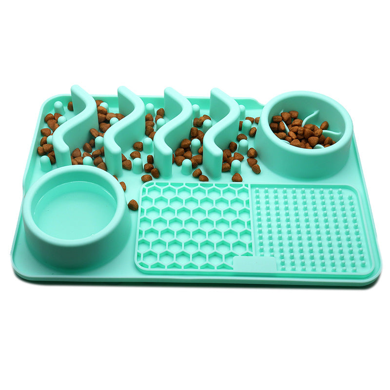 Silicone Licking Mat - Slow Feeder Dog Bowl - QZ Pets