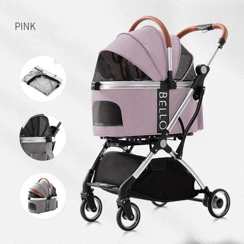 Deluxe BELLO Pet Stroller - Carrier - QZ Pets