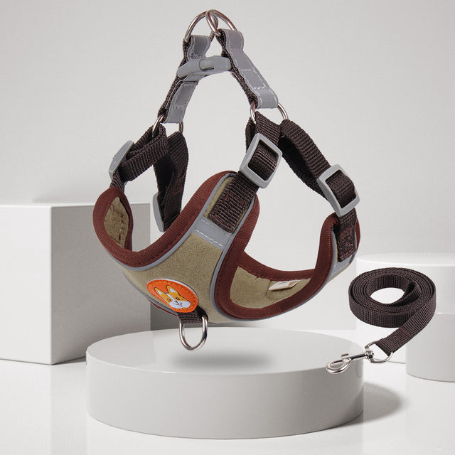 Reflective Pet Harness And Leash Set - QZ Pets