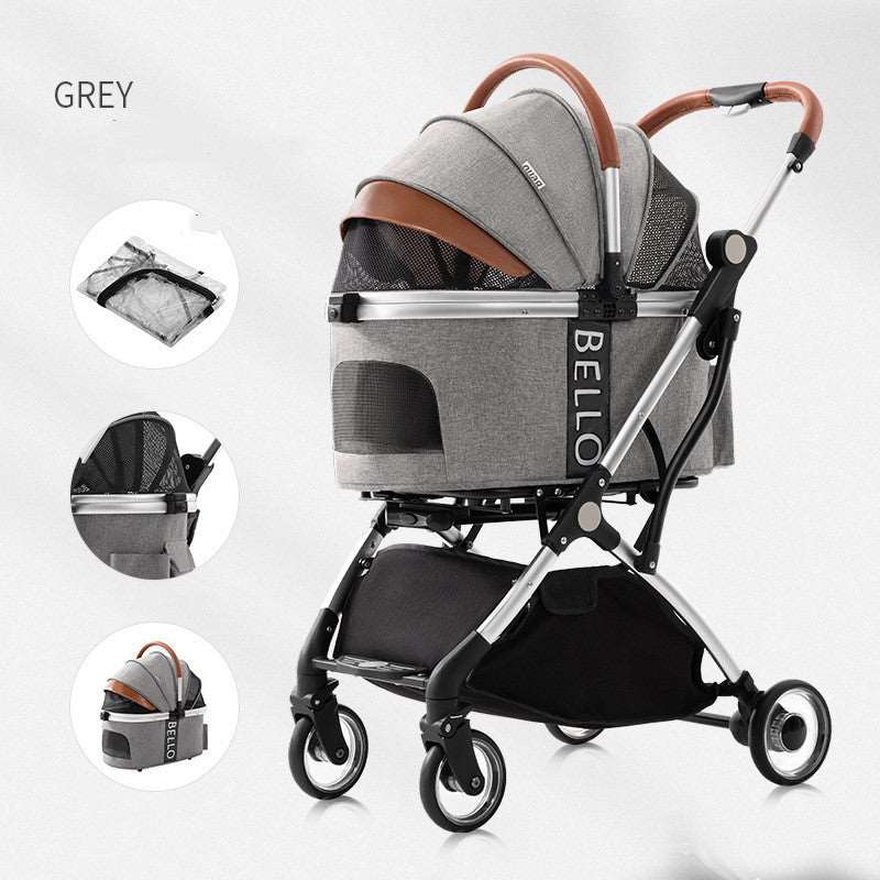 Deluxe BELLO Pet Stroller - Carrier - QZ Pets