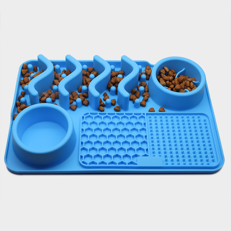 Silicone Licking Mat - Slow Feeder Dog Bowl - QZ Pets