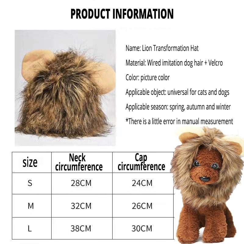 Lion Mane Cat Costume - QZ Pets