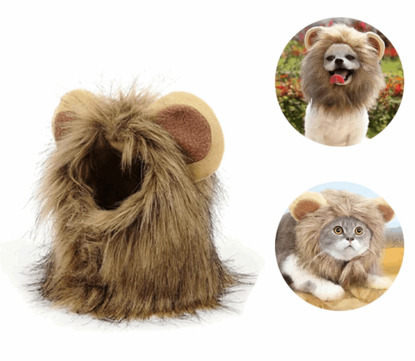 Lion Mane Cat Costume - QZ Pets