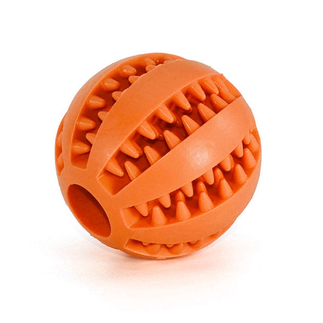 Rubber Ball Chewing Toy - QZ Pets