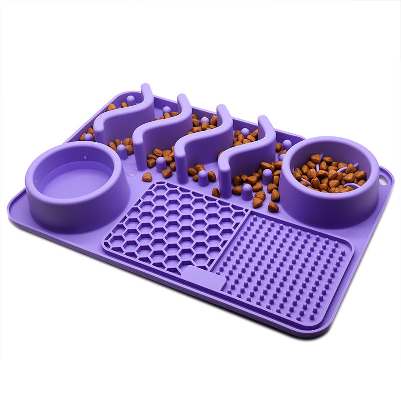 Silicone Licking Mat - Slow Feeder Dog Bowl - QZ Pets