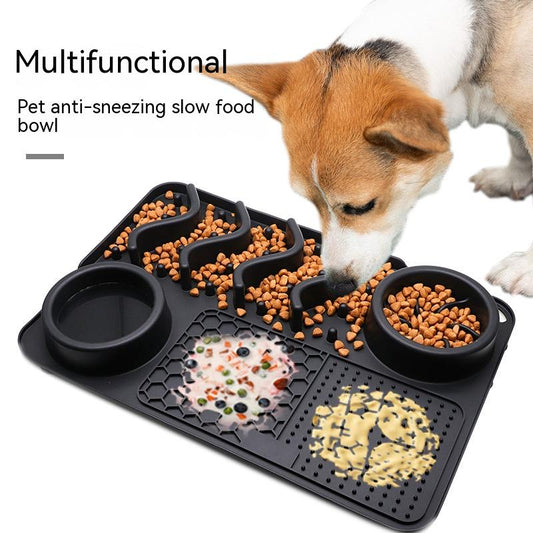 Silicone Licking Mat - Slow Feeder Dog Bowl - QZ Pets