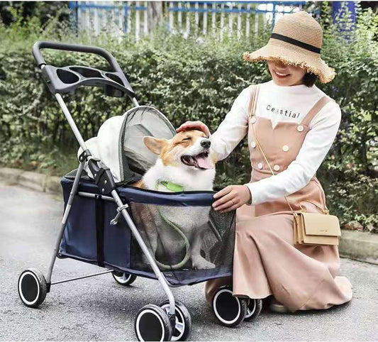 Pika Small Lightweight Carriage Pet Stroller - QZ Pets