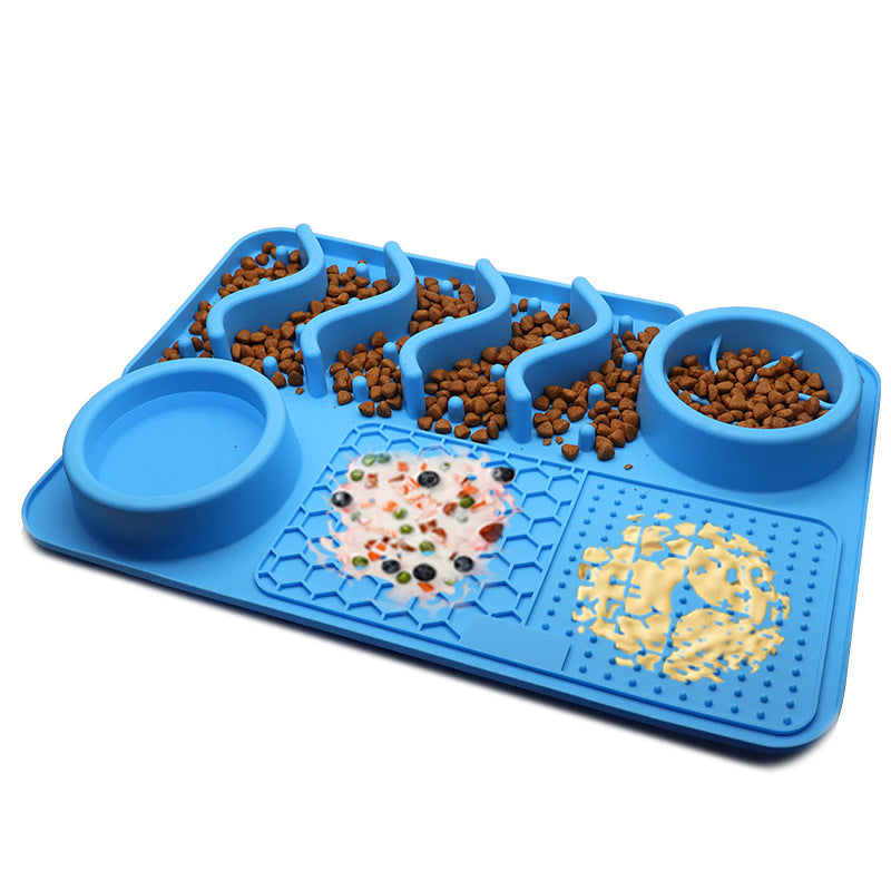 Silicone Licking Mat - Slow Feeder Dog Bowl - QZ Pets