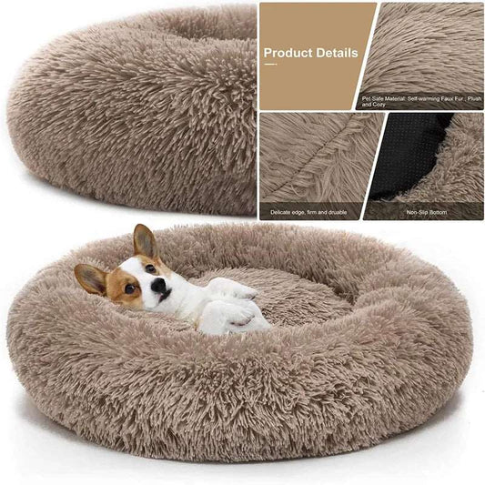 Comfortable Donut Cuddler Pet Dog Bed - QZ Pets