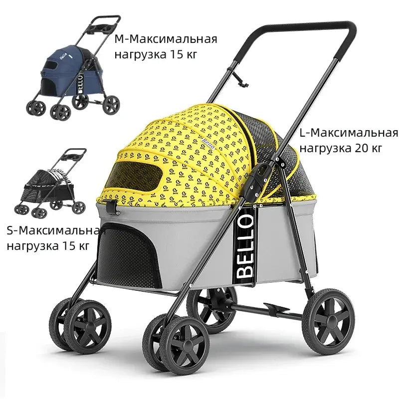 Bello Detachable Pet Stroller - QZ Pets