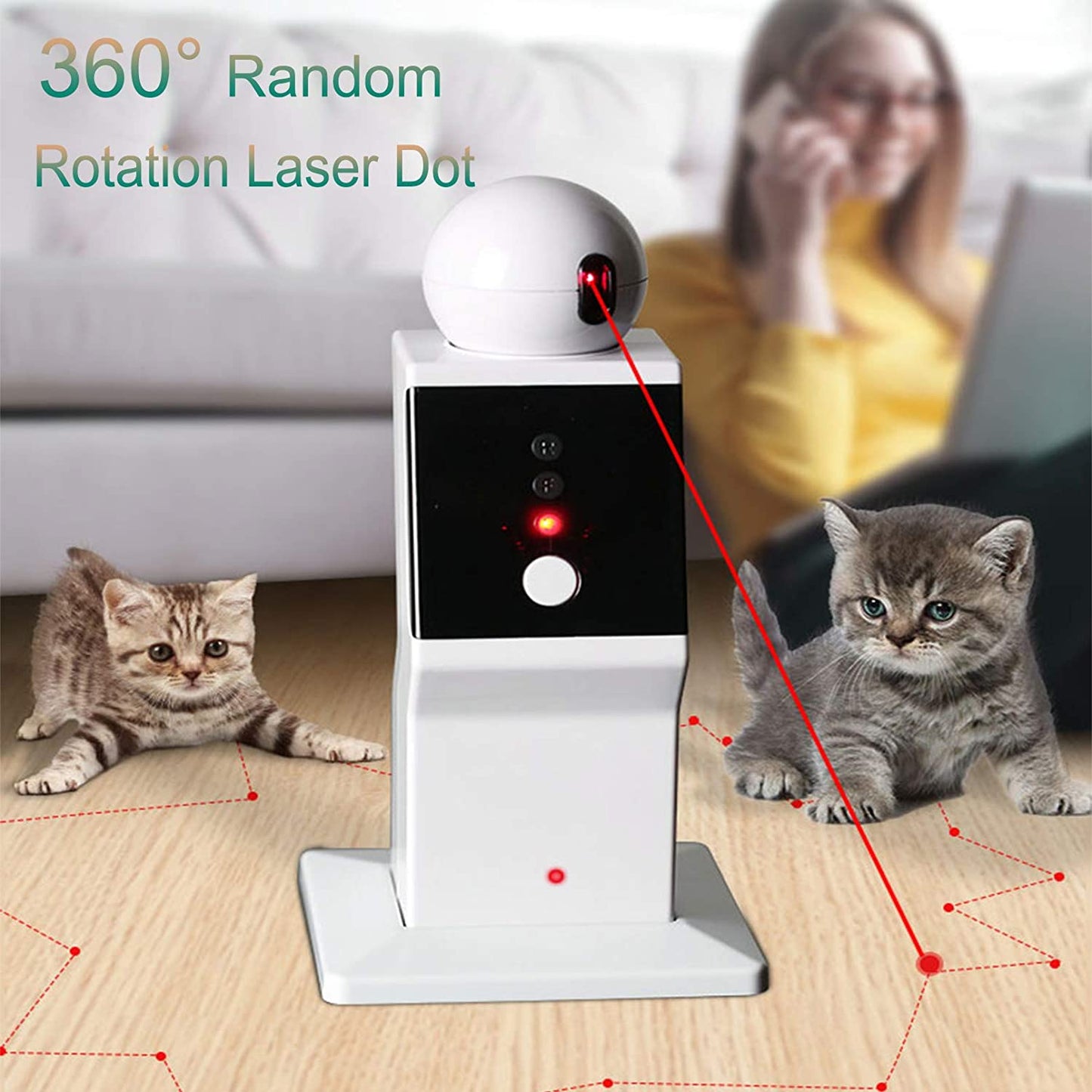 Interactive Laser Pointer Toy - QZ Pets