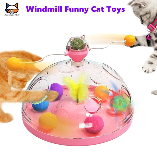 Meows Windmill Funny Cat Toy - QZ Pets