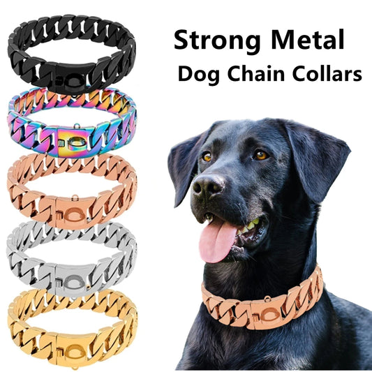 Stainless Steel Collar for Pet Training - QZ Pets