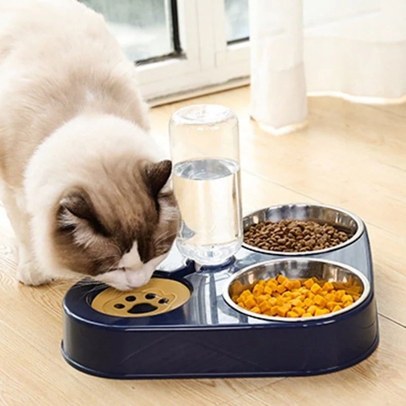 Programmable Food Dispenser with Water Station - QZ Pets