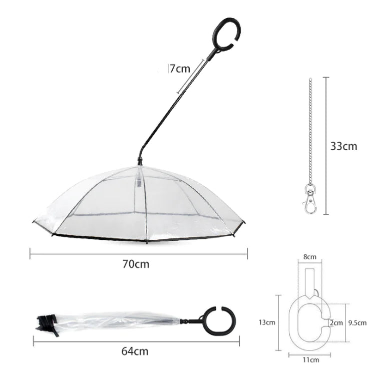 Transparent Pet Umbrella - QZ Pets