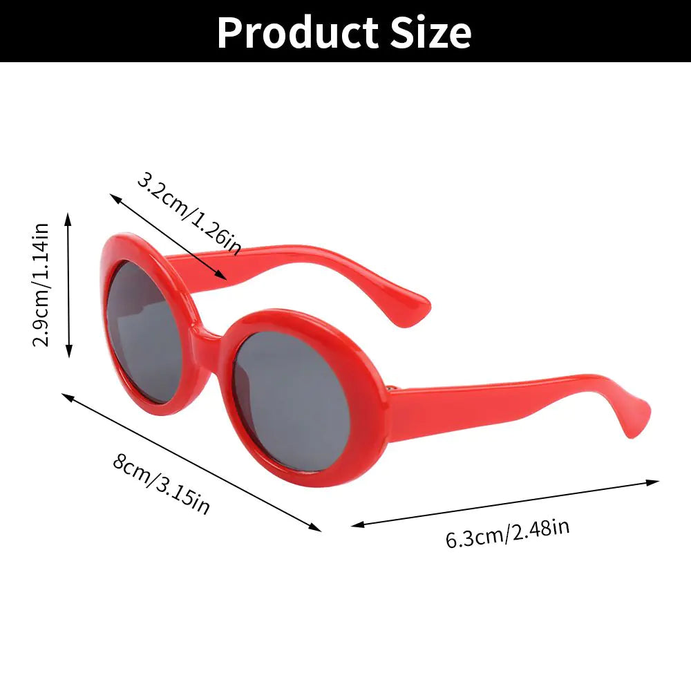 "Trendy" Round Pet Sunglasses - QZ Pets