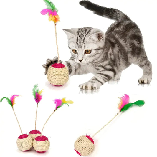 Cat Scratching Ball Toy - QZ Pets